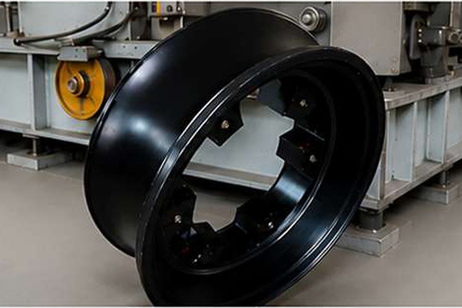 Roda de teleférico em poliuretano fabricada pela Petromix